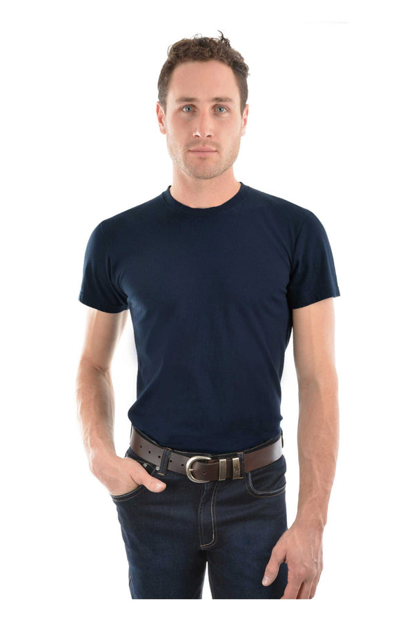 MENS CLASSIC FIT TEE - Grey Marle - Size L