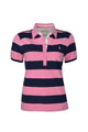 WMNS RACHEL SS POLO - White/Dark Navy - Size 8