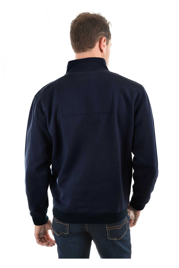 MENS FLINDERS FLEECE TOP - Dark Navy - Size L
