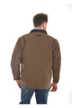MENS CANVAS JACKET - Dark Tan - Size L