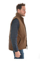 MENS CANVAS VEST - Dark Tan - Size M