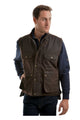 HIGH COUNTRY OILSKIN VEST - Rustic Mulch - Size S