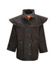 HI COUNTRY OILSKIN SHORT COAT - Rustic Mulch - Size M