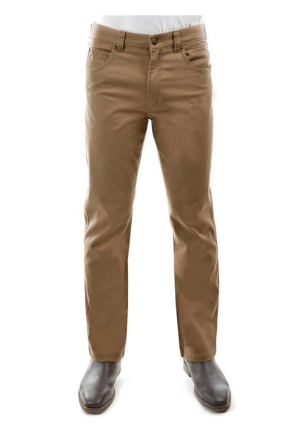 MENS TAILORED MOLESKIN JEAN - Camel - Size 35