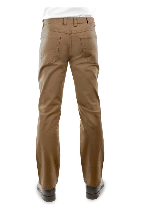 MENS TAILORED MOLESKIN JEAN - Camel - Size 36