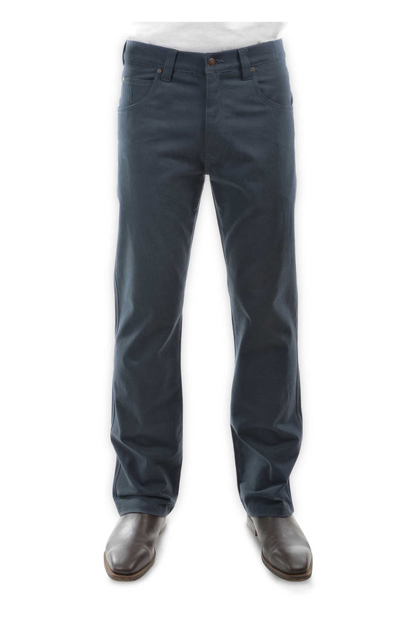 MENS STRETCH MOLESKIN JEAN 30 - Navy - Size 34