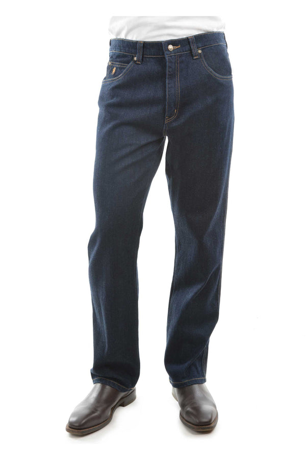 MENS STRETCH JEAN 30 - Washed Indigo - Size 30