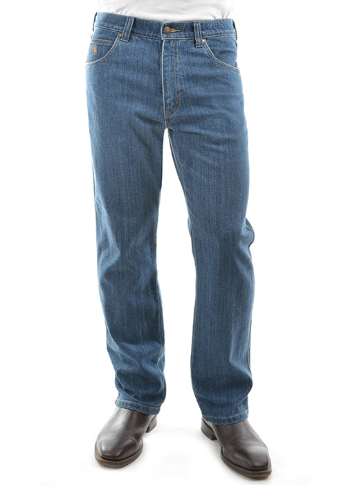 MENS STRETCH JEAN 32 - Washed Indigo - Size 32