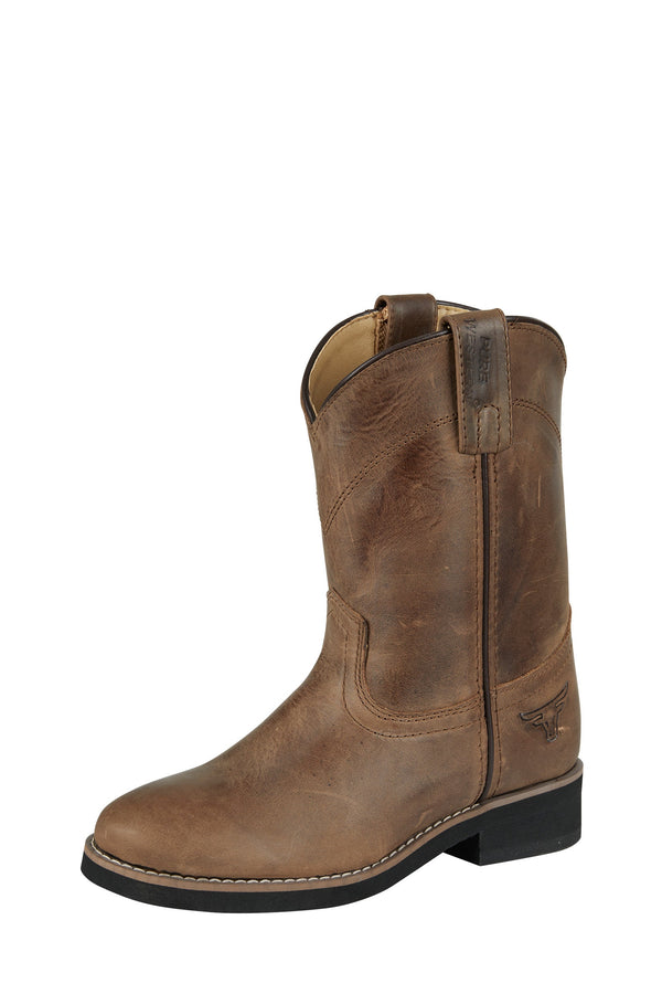 CHILDRENS COOPER BOOT - OILED DISTRESS BROWN - Size 10