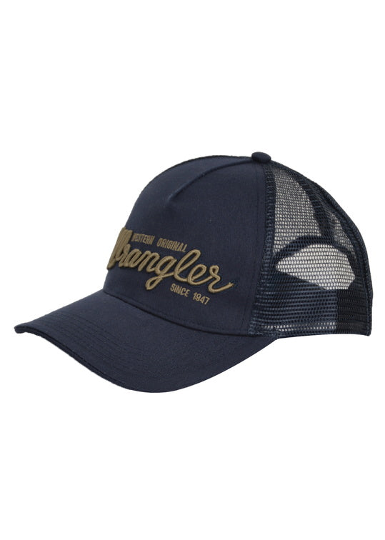 LOGO TRUCKER CAP - Navy - Size One Size Fits All