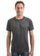 MENS ANGUS SS TEE - Charcoal Marle - Size S