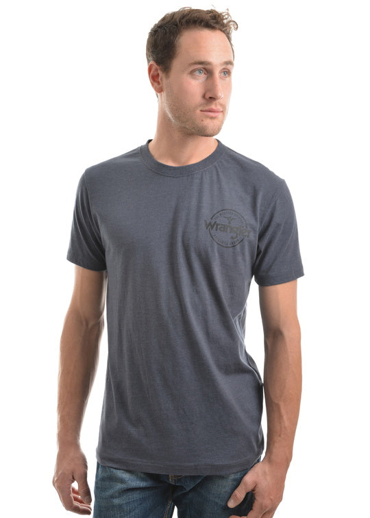 MENS ANGUS SS TEE - Charcoal Marle - Size M