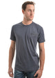 MENS ANGUS SS TEE - Charcoal Marle - Size M