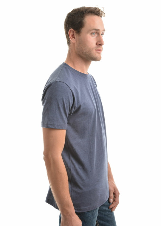 MENS ANGUS SS TEE - Charcoal Marle - Size 3XL