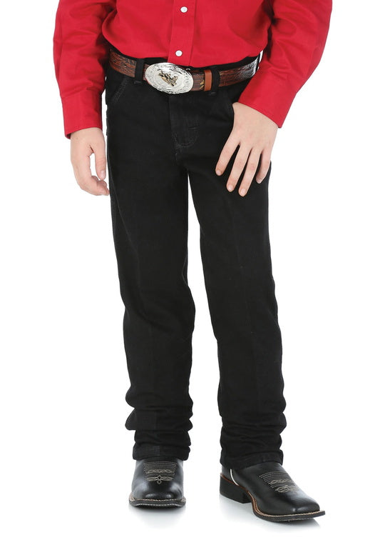 BOYS ORIGINAL COWBOY CUT JEAN - Overdyed Black - Size 8