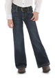 GIRLS RETRO BOOT CUT JEAN - 79% cotton - Indigo - Size 4