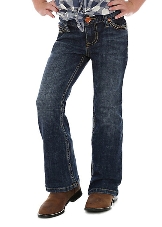 GIRLS RETRO BOOT CUT JEAN - 64% cotton - Denver - Size 4