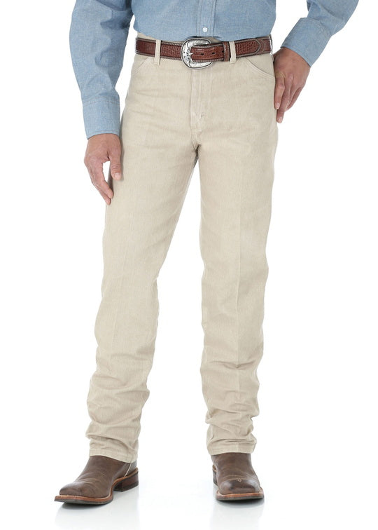 MENS COWBOY CUT ORIGINAL FIT JEAN 36L - Prewashed Tan - Size 28