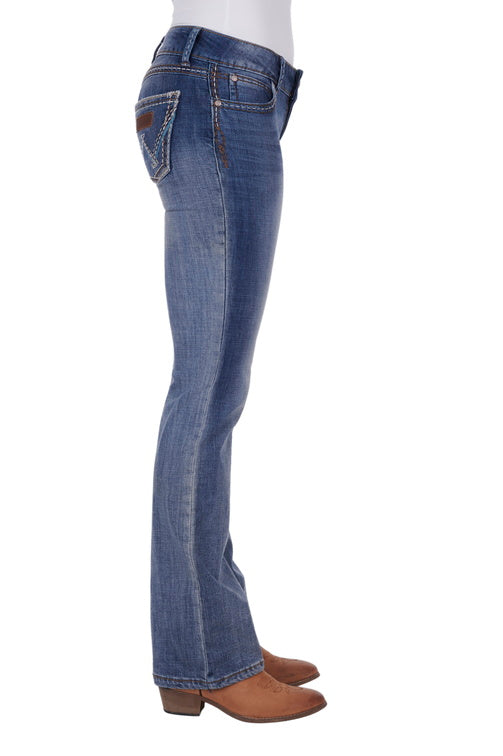 WMNS LOW RISE B/CUT JEAN - Sadie 34L - Indigo - Size 0