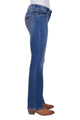 WMNS MID RISE BOOT CUT JEAN - Mae 34L - 64% cotton - Indigo - Size 1