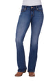 WMNS MID RISE BOOT CUT JEAN - Mae 34L - 76% cotton - Indigo - Size 00
