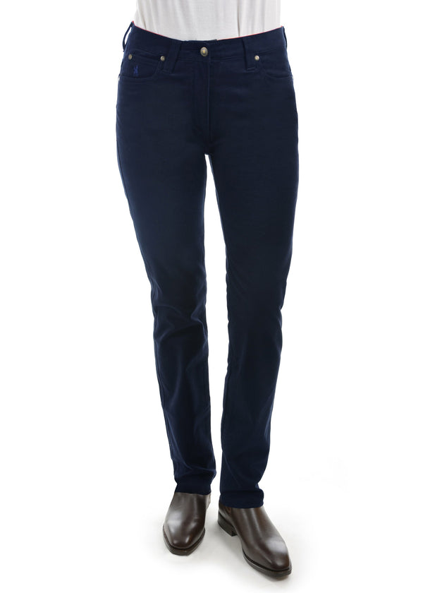 WMNS STR MSKIN W/JEAN SLIM LEG - Navy - Size 8