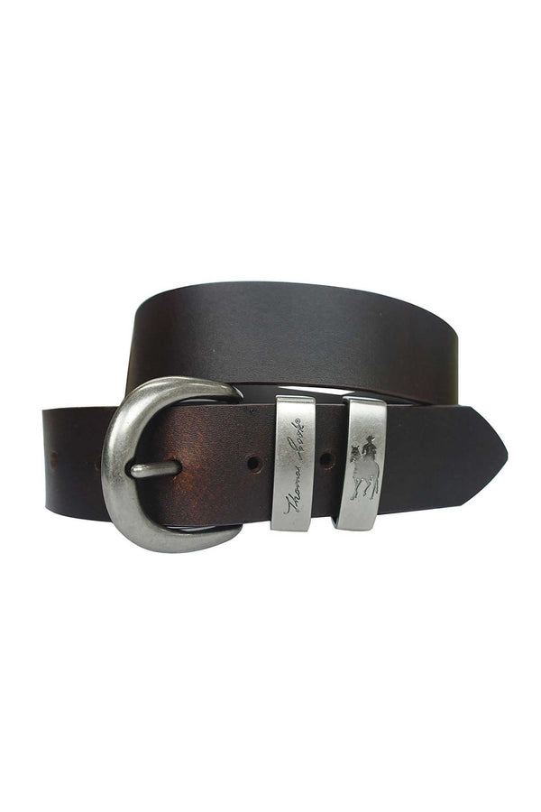 SILVER TWIN KEEPER BELT - Chocolate - Size XS
