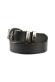 GUNMETAL TWIN KEEPER BELT - Tan - Size M