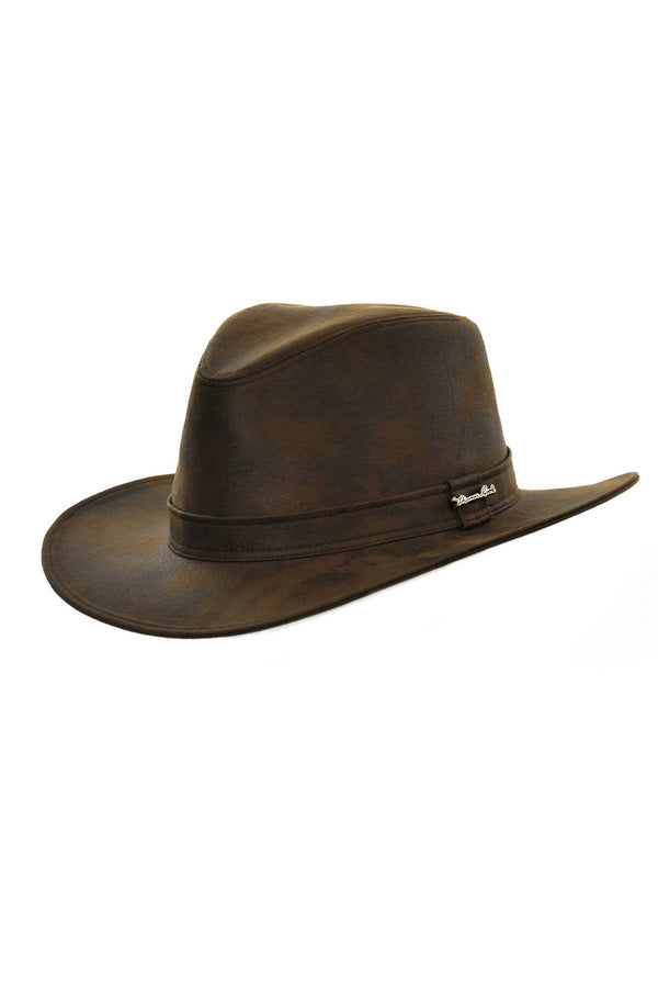 TRAVEL CRUSHABLE HAT - Dark Brown - Size S