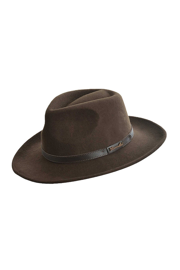 BENDIGO CRUSHABLE HAT - Dark Brown - Size S