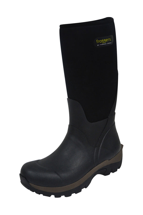 MENS FROGGERS LONG WORK BOOT - BLACK - Size 7