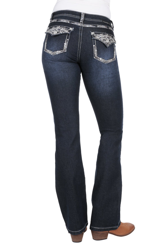 WMNS TAYLOR BOOT CUT JEAN - MIDNIGHT - Size 12