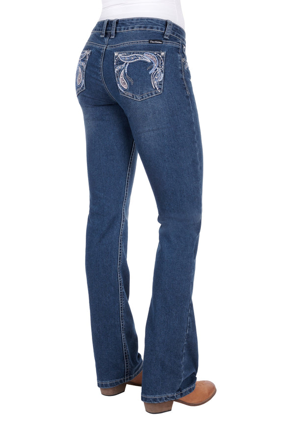 WMNS ELORA BOOT CUT JEAN - TWILIGHT - Size 10