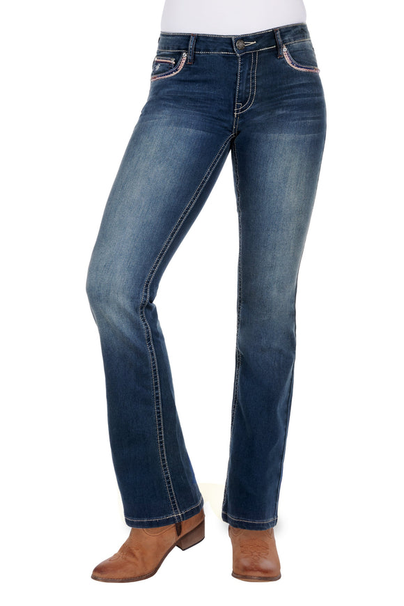 WMNS EMMA BOOT CUT JEAN - INDIGO - Size 12