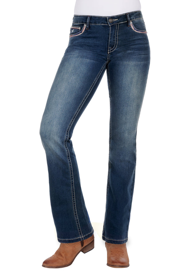 WMNS EMMA BOOT CUT JEAN - INDIGO - Size 12