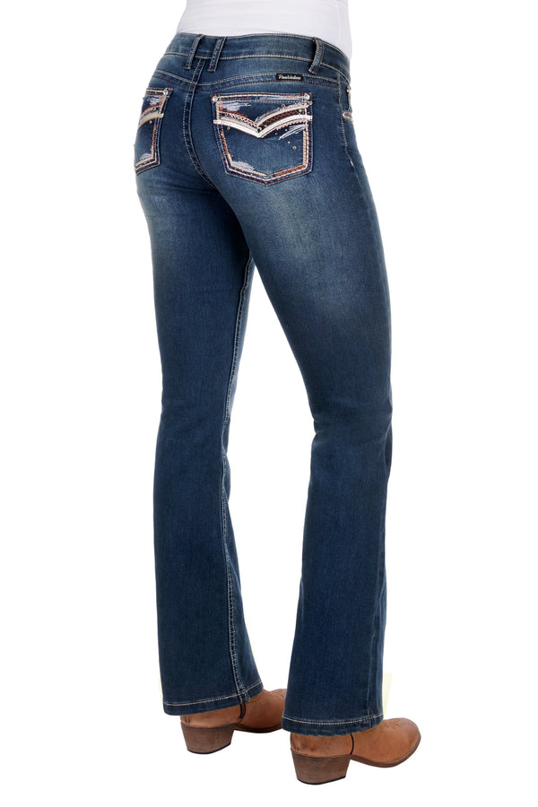 WMNS EMMA BOOT CUT JEAN - INDIGO - Size 8