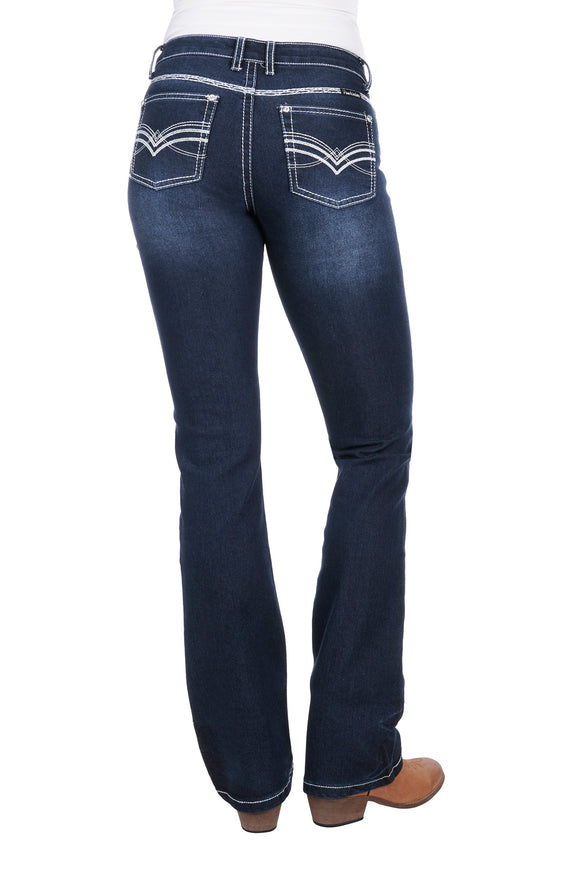 WMNS HANNAH BOOT CUT JEAN 32 - MIDNIGHT - Size 12