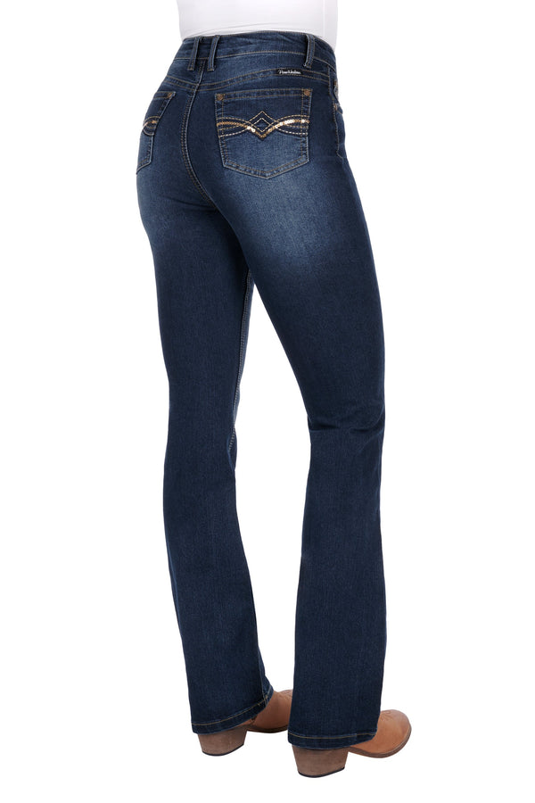 WMNS BRADY HI RISE B/CUT JEAN - MIDNIGHT - Size 8