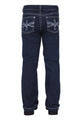 GIRLS DEMI BOOT CUT JEAN - DARK NIGHT - Size 6