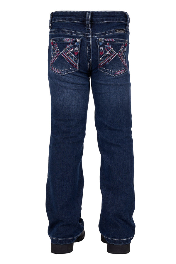 GIRLS HOLLY BOOT CUT JEAN - TWILIGHT - Size 4