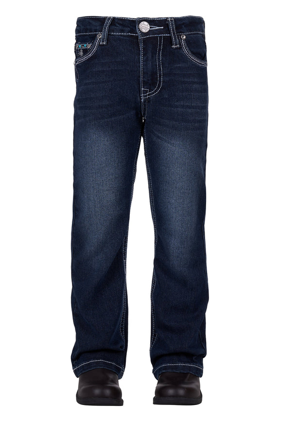 GIRLS RHIAN BOOT CUT JEAN - DARKEST NIGHT - Size 4