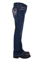 GIRLS WILLA BOOT CUT JEAN - EVENING SKY - Size 2