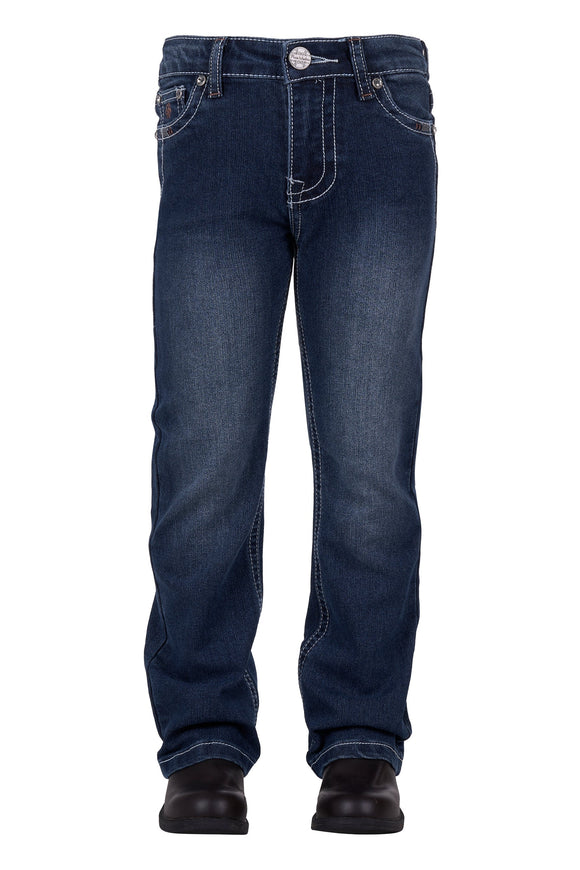 GIRLS BETTINA BOOT CUT JEAN - OLD INDIGO - Size 4