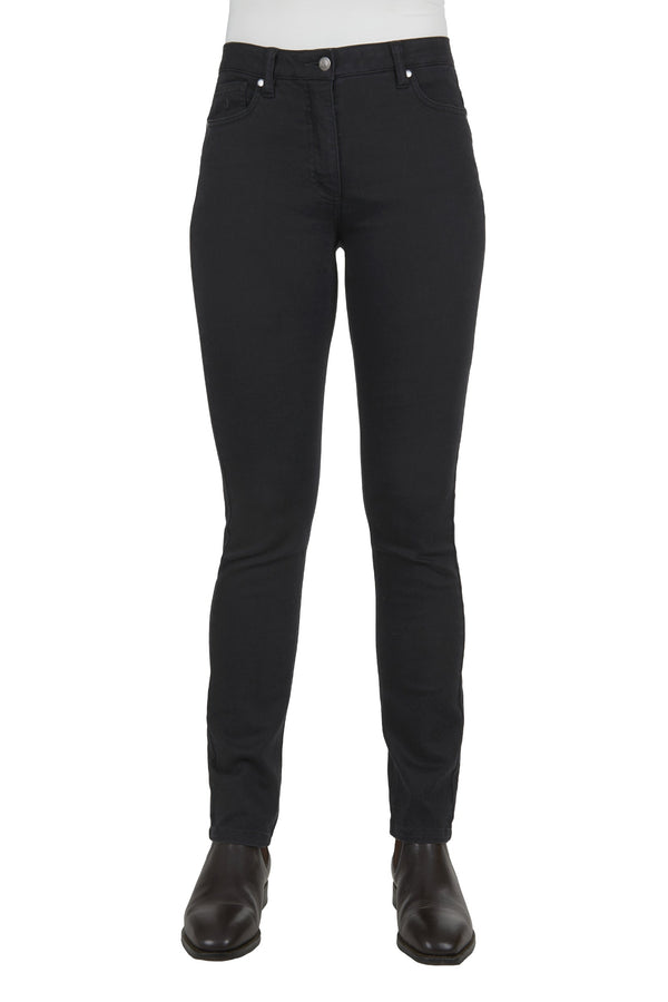 WMNS SUZIE SLIMMER LEG JEAN32L - Avoca Wash - Size 10