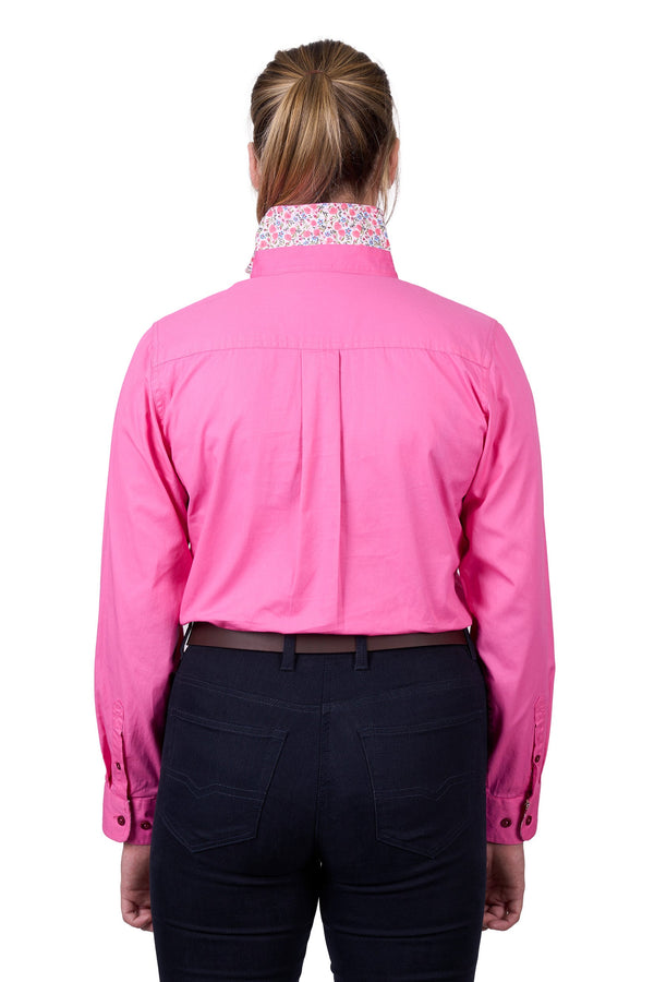 WMNS LIGHT H/PLKT LS SHRT - Calypso Coral - Size 14