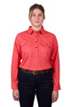 WMNS LIGHT H/PLKT LS SHRT - Calypso Coral - Size 10