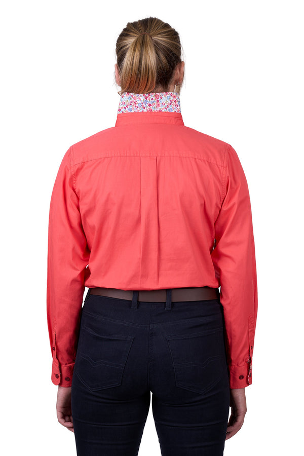 WMNS LIGHT H/PLKT LS SHRT - Azalea Pink - Size 12