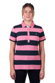 WMNS RACHEL SS POLO - Soft Pink/Dark Navy - Size 18