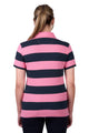 WMNS RACHEL SS POLO - Soft Pink/Dark Navy - Size 20