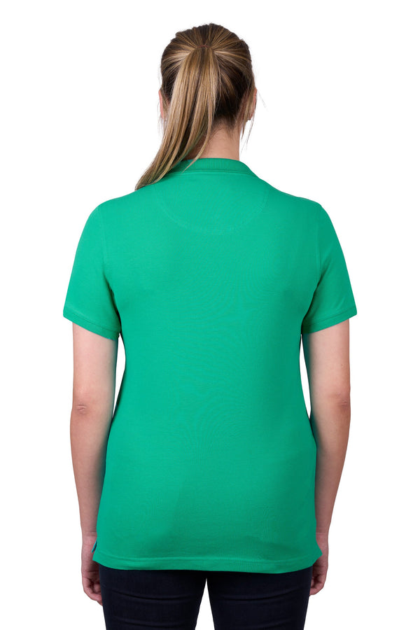 WMNS CLASSIC STRETCH SS POLO - Aqua - Size 18